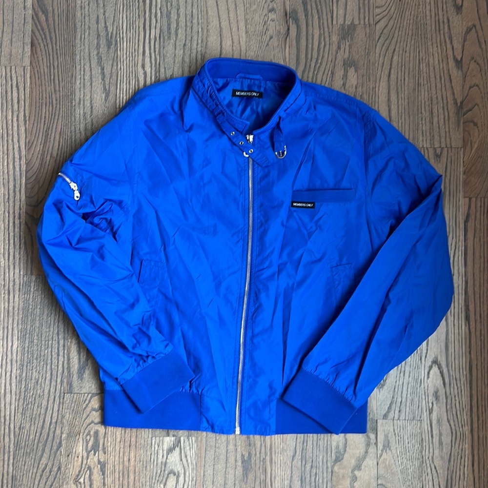 Members Only Nylon Jacket - Royal Blue - Men’s Large